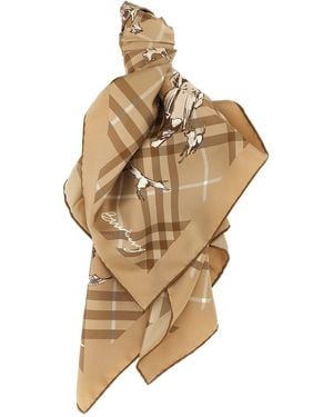 Burberry Foulard 'Check Mates' - Metallizzato