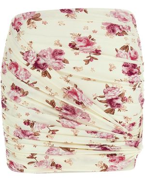 Magda Butrym Floral Print 're26' Skirt - Pink