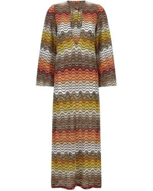 Missoni Greek Motif Cover-up Dress - Multicolour
