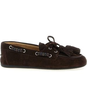Miu Miu Bootsschuh Aus Wildleder - Schwarz