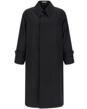 AURALEE Trench 'Light Wool Gabardine' - Nero