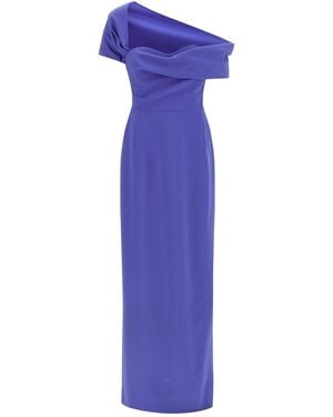 Carolina Herrera Column Dress - Blue