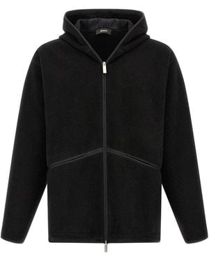 Laminar Weiche Kapuzenjacke - Schwarz