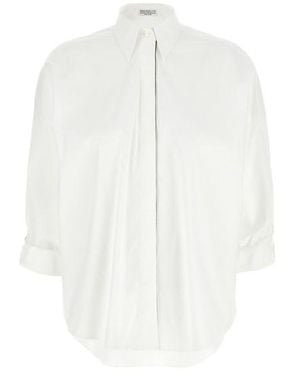 Brunello Cucinelli Monile Shirt Camicie Bianco-Donna