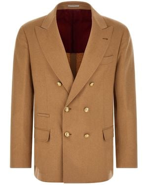 Brunello Cucinelli Double-breasted Blazer - Brown