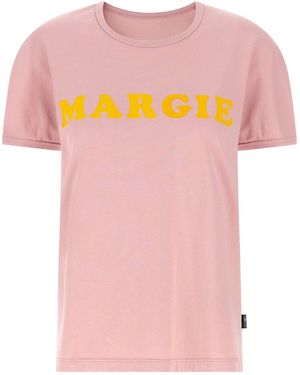 MM6 by Maison Margiela Arc Print T-shirt - Pink