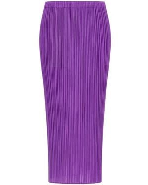 Pleats Please Issey Miyake Gonna 'Monthly Colors: August' - Viola