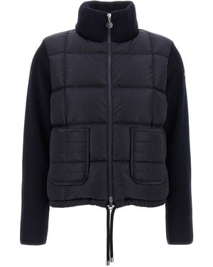 Moncler Padded Cardigan - Black