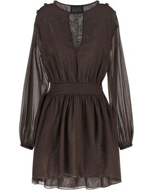 Giovanni bedin Cotton Muslin Dress - Black