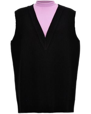 Jil Sander Knit Vest - Black