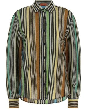 Missoni Lamé Viscose Shirt - Green