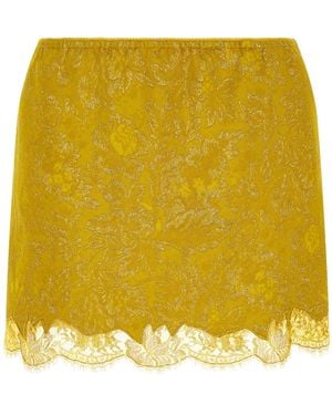 Saint Laurent 'barocca' Skirt - Yellow