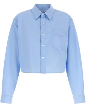 Alexander Wang Cropped Shirt - Blue