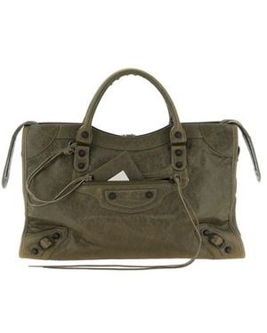 Balenciaga Borsa A Mano 'Le City M' - Verde