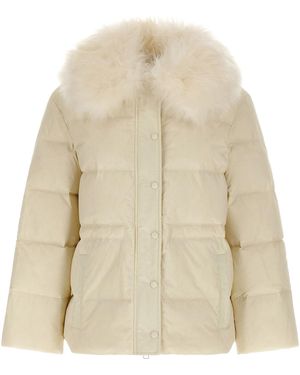 Army by Yves Salomon Fur Insert Down Jacket - Natural