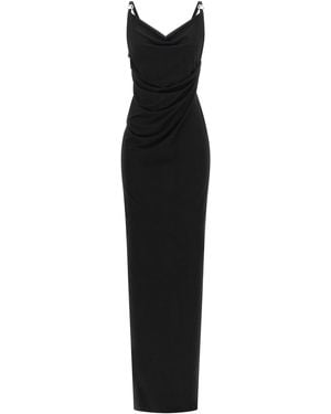 Coperni Metallic Logo Dress - Black