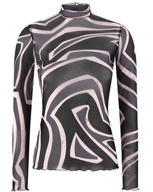 PUCCI Maglia Tulle - Nero
