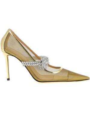 Mach & Mach 'lotus Flower' Court Shoes - Metallic