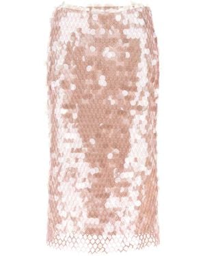 Tory Burch Gonna Maxi Paillettes - Rosa