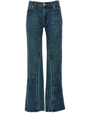 Y. Project Jeans "Evergreen Hook And Eye" - Blau