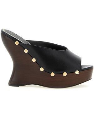 Magda Butrym Leather Mules - Black
