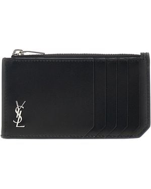 Saint Laurent Cardholder 'Cassandre' - Black