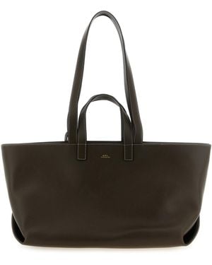 A.P.C. 'le Drummer' Large Shopping Bag - Black