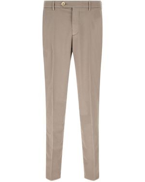 Brunello Cucinelli American Pima Cotton Trousers - Grey