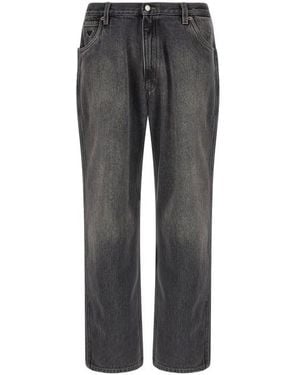 Prada Jeans Logo Triangolo - Grigio
