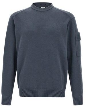 トップス C.P. COMPANY - EXTRA FINE WOOL JUMPER C.P Company Teddy Wool Jumper - Brown - Extra Large – PARCARK