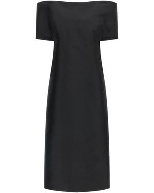 Jil Sander Off-the-shoulder Dress - Black