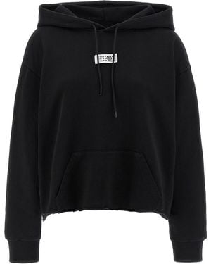 MM6 by Maison Martin Margiela 'numeric Signature Mm6' Hoodie - Black