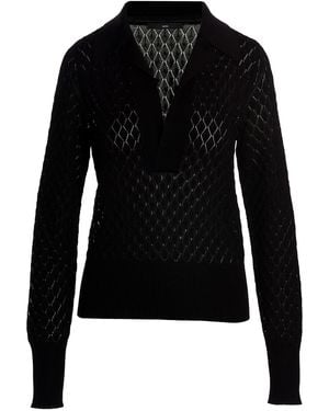 SAPIO Knit Polo Shirt - Black