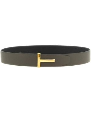 Tom Ford 'icon' Reversible Belt - Black