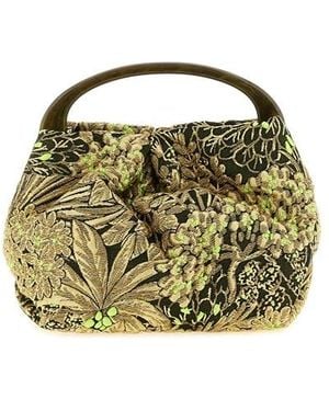 Dries Van Noten Borsa A Mano 'Crisp' Piccola - Verde