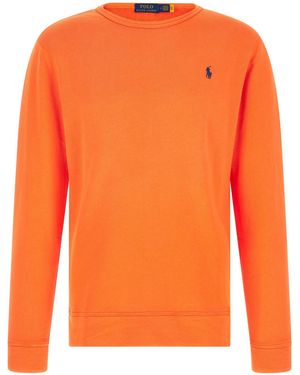 Polo Ralph Lauren Loopback Cotton Sweatshirt - Orange