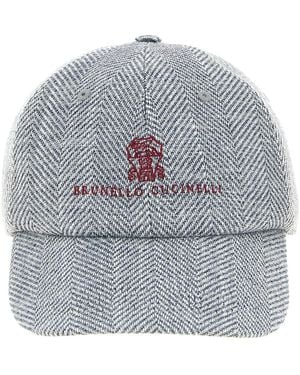 Brunello Cucinelli Kappe "Baseball" - Grau