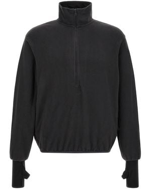 Entire studios Fleece-Sweatshirt "Shell Fleece Pullover" - Schwarz