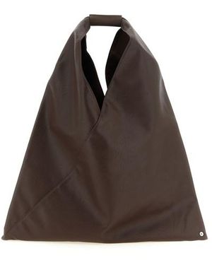 MM6 by Maison Margiela Borsa A Mano 'Japanese Classic' Media - Marrone