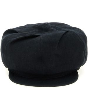 Yohji Yamamoto 'tuck Casquette' Cap - Black