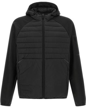 BOSS Two-material Hoodie - Black