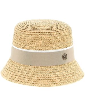 Maison Michel Kendall Woven Bucket Hat - Natural