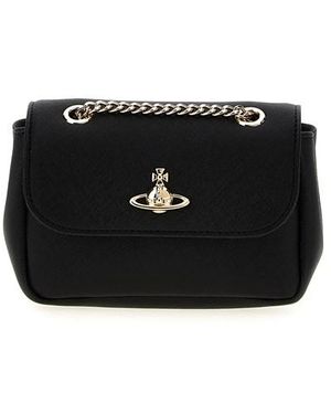 Vivienne Westwood Borsa a spalla 'Small Purse Chain' - Nero