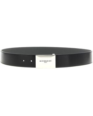 Givenchy 'label' Reversible Belt - Black