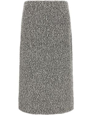 Tory Burch Skirt With An Elastic Waistband - Grey