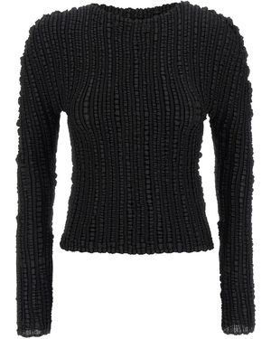 Issey Miyake Pullover "Jellyfish Pleats" - Schwarz
