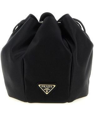 Prada Borsa A Spalla 'Secchiello Mini' - Nero