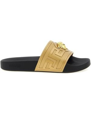 Versace Pantoletten "La Medusa" - Mettallic