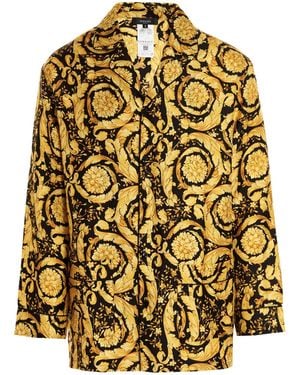 Versace 'Baroque' Pyjama Shirt - Metallic