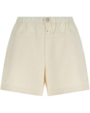 Moncler Bouclé Shorts - Natural